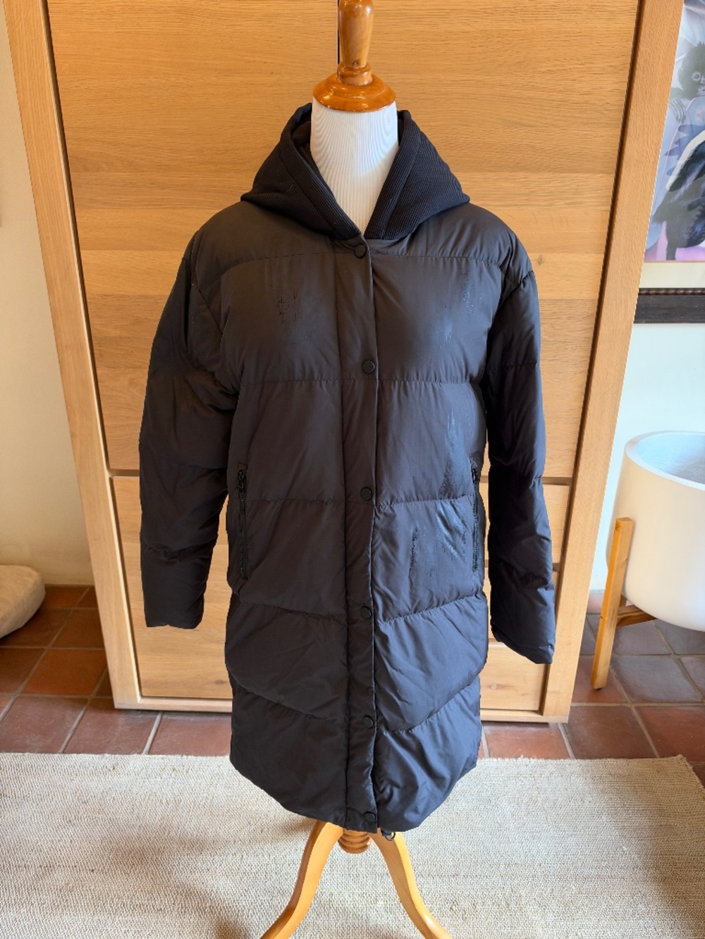 JAMES PERSE Yosemite Luxe Black Puffer Jacket